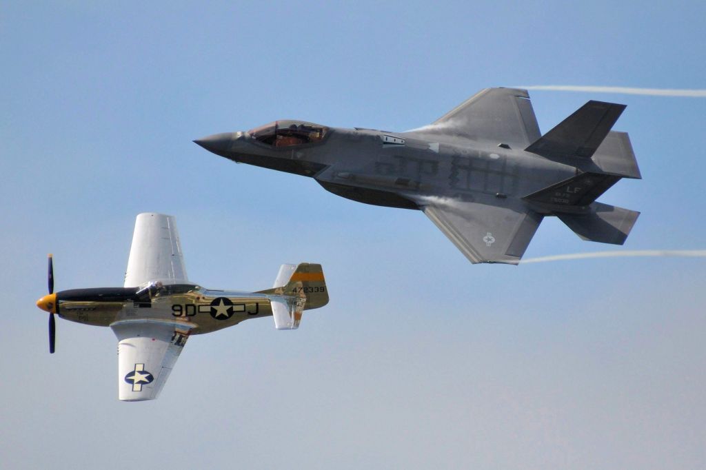 Lockheed F-35C — - Heriage Formation, 2018 Alliance Airshow, Ft Worth, Texas