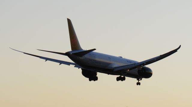 Boeing 787-9 Dreamliner (C-FRTU) - Operating a freight service at sunset from Sydney.