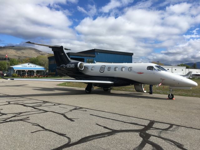 Embraer Phenom 300 (C-GEMB) - Embraer Phenom 300 in for a visit at CYVK Vernon.