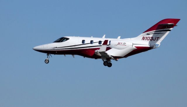 Honda HondaJet (N103JT) - On final is this brand new HondaJet Elite HA-420 in the Spring of 2019.