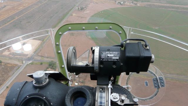 N9323Z — - From the bombardier's seat south of Clovis, NM on October 5, 2011 in B-17 "Sentimental Journey".