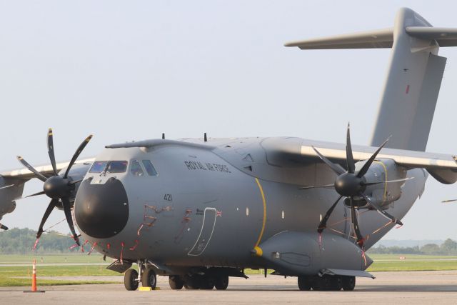 AIRBUS A-400M Atlas (MBB421) - Royal Air Force A400M C.1 “Atlas” (ZM421) of LXX “Griffon” Squadron, RAF Brize Norton, at YOW on 20 Aug 23.