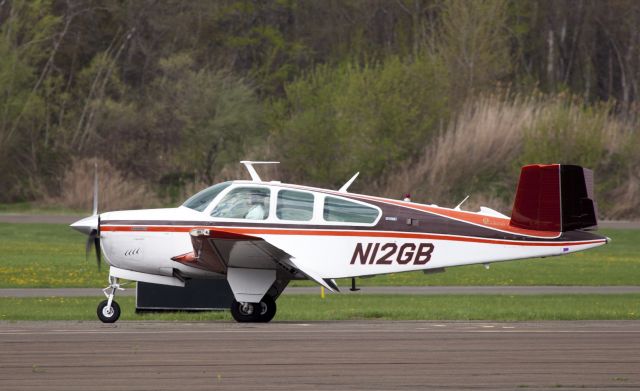 Beechcraft 35 Bonanza (N12GB) - Beautifu V-Tail Bonanza! After landing RW26.