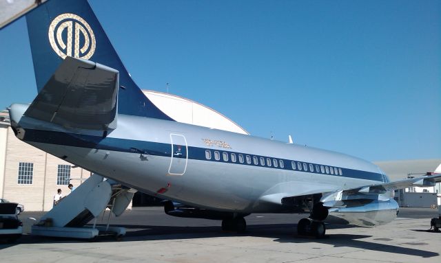 Boeing 737-200 (VP-CBA) - A very unique Boeing 737-200, and with some of the shiniest nacelles Ive seen yet.