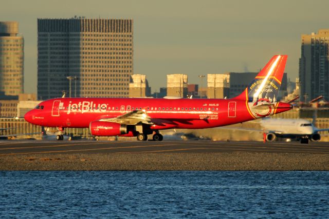 Airbus A320 (N615JB) - FDNY line up and wait runway 27