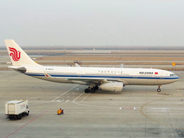 Airbus A330-200 (B-5932) - Air China (CA) B-5932 A330-243 [cn1459]br /Shanghai Pudong (PVG). Air China flight CA1948 just arrived from Chengdu (CTU).  br /Taken from the Terminalbr /2015 02 11  a rel=nofollow href=http://alphayankee.smugmug.com/Airlines-and-Airliners-Portfolio/Airlines/Asia-Pacific-Airlines/Air-China-CAhttps://alphayankee.smugmug.com/Airlines-and-Airliners-Portfolio/Airlines/Asia-Pacific-Airlines/Air-China-CA/a