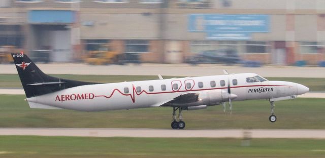 Fairchild Dornier SA-227DC Metro (C-GIQG) - Fairchild Swearingen Metroliner II SA226 C-GIQG of Perimeter Aviation on a Aeromed mission departing YWG on Runway 36 on 29 Aug 23.