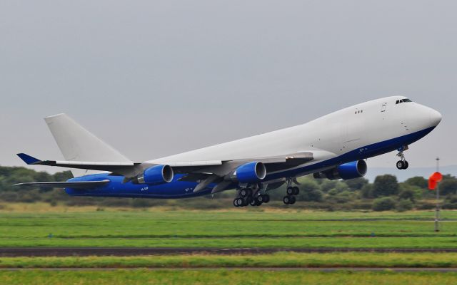 Boeing 747-400 (A6-GGP) - dubai air wing b747-4f a6-ggp dep shannon this morning 9/9/15.