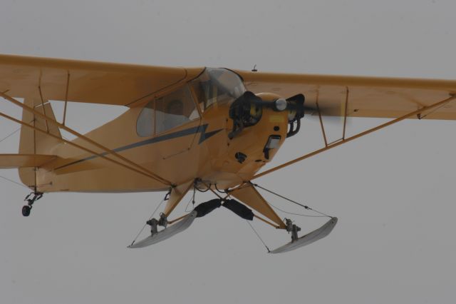 Piper NE Cub (N1454W) - Ski Plane Fly-Inn at Oshkosh Pioneer Airport Feb. 8, 2014