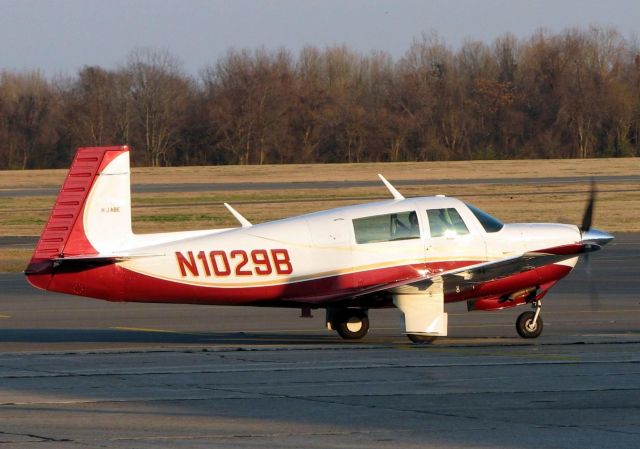 Mooney M-20 (N1029B) - Parking at Downtown Shreveport.