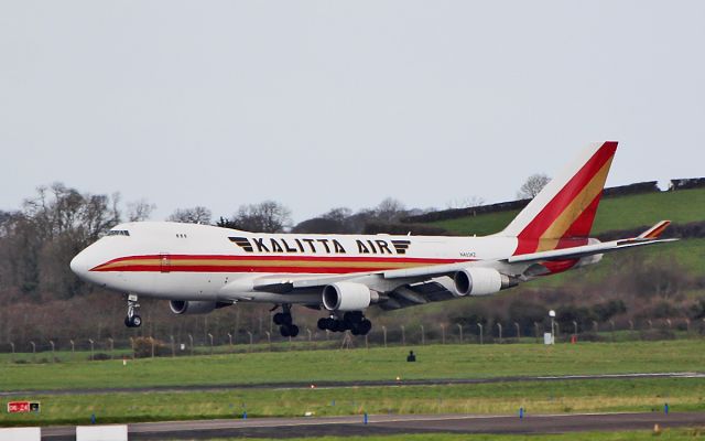 Boeing 747-400 (N403KZ) - kalitta air b747-481f n403kz landing at shannon 24/3/19.