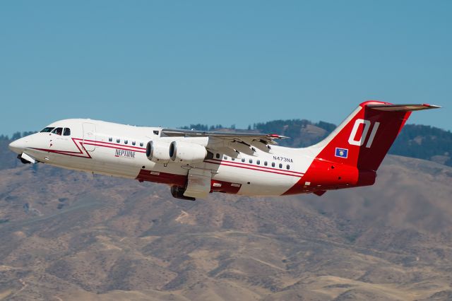 Avro Avroliner (RJ-85) (N473NA) - Tanker 01 climbing out of BOI. Full Photo: a rel=nofollow href=http://www.jetphotos.net/photo/8213941http://www.jetphotos.net/photo/8213941/a