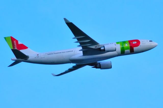 Airbus A330-200 (CS-TOO) - 2009 - Climbing at dusk