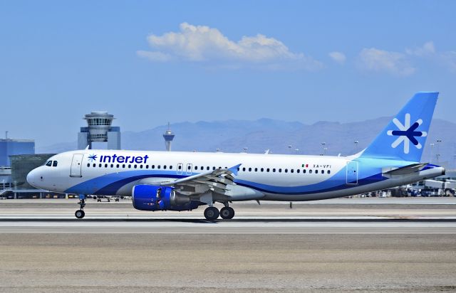 Airbus A320 (XA-VFI) - XA-VFI 2002 Interjet Airbus A320-214 - cn 1780 - McCarran International Airport (KLAS)br /Las Vegas, Nevadabr /TDelCorobr /July 19, 2013