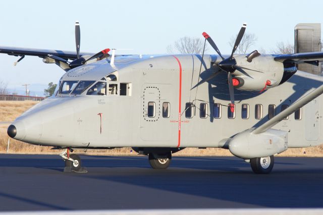 — — - US Army C-23B parked on the GA ramp at KGMU. Why its here I dont have a clue!