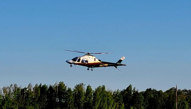 SABCA A-109 (N901WM) - Lifeflight of Maine "Whiskey Mike" departing Caribou Airport.