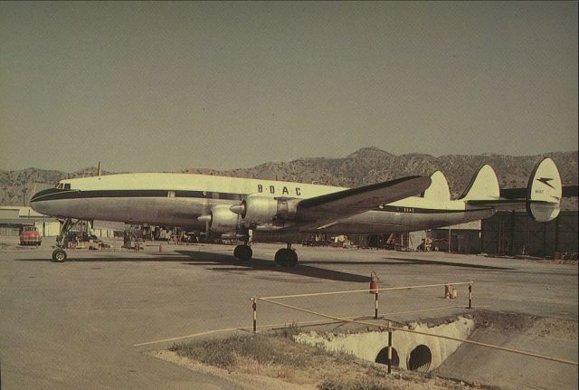 Lockheed EC-121 Constellation (N6503C) - scanned from postcardbr /BOAC L-1049D