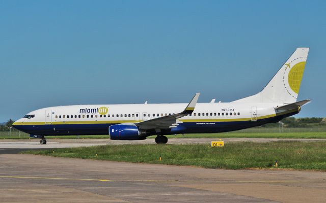 Boeing 737-800 (N739MA) - miami air b737-8 n739ma arriving in shannon 1/6/16.