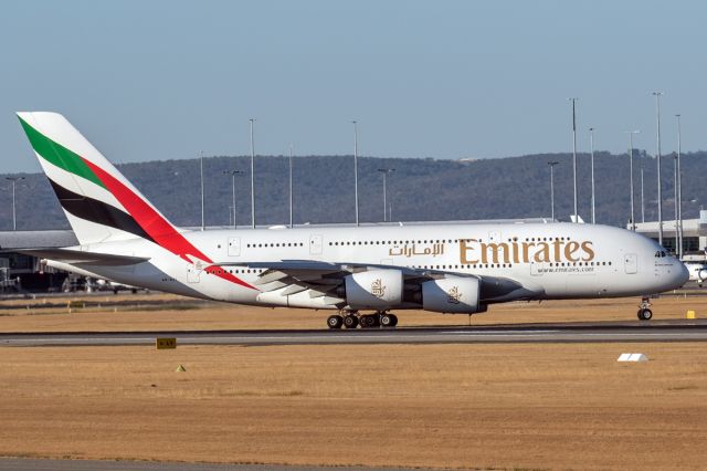 Airbus A380-800 (A6-EEL) - A380-861 cn 131. Emirates A6-EEL R21 arr. YPPH 11 March 2023