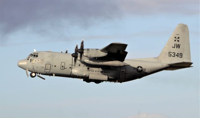 Lockheed C-130 Hercules (16-5349) - "cnv3962" usn c-130t 165349 dep shannon 12/12/20.