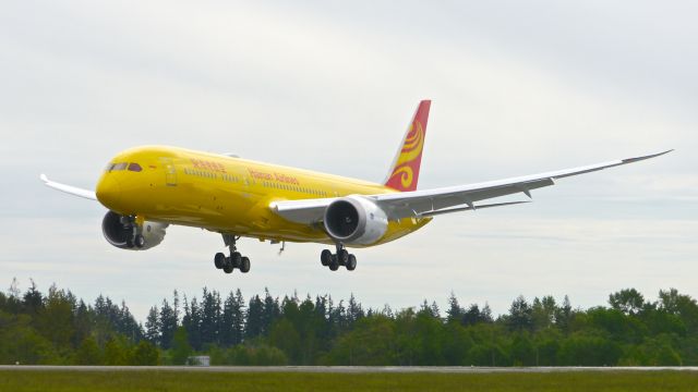 Boeing 787-9 Dreamliner (B-7032) - BOE789 on final to Rwy 34L to complete a B1 flight on 5.8.17. (ln 562 / cn 62719).