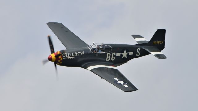 North American P-51 Mustang (N551E) - Jack Roush's P-51B-1NA, "Old Crow", serial # 43-12252 at Thunder Over Michigan 2018