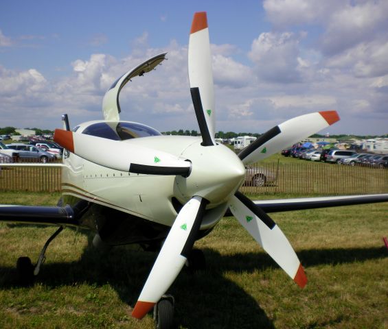 Lancair Lancair 4 (N992BC) - N992BC, with 5-blade MT propeller and turbine engine, was displayed at Oshkosh 2009.  Lancair IV-P Turbine.