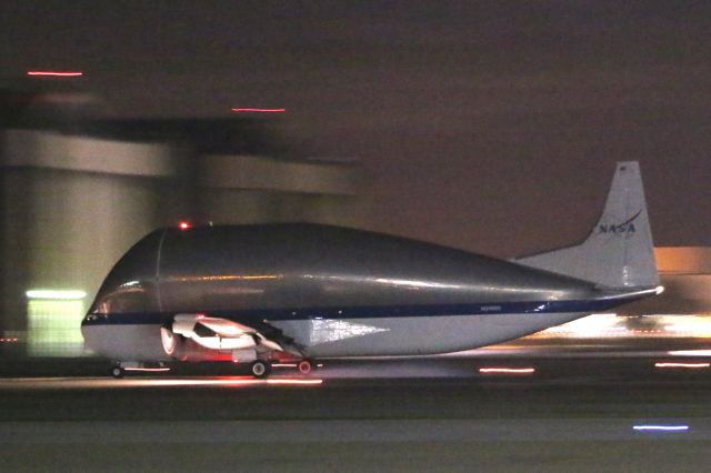 Aero Spacelines Super Guppy (N941NA) - Just landed at Moffett Federal Airfield Jan. 24, 2016.