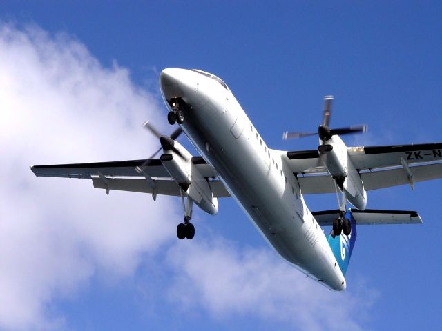 de Havilland Dash 8-300 (ZK-NEF) - At the seawall of NZWN