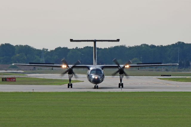 de Havilland Dash 8-100 (14-2804) - My first sighting of a RCAF CT-142 Bombardier DHC-8-100. The CT-142, 142804, c/n 80, arrived at KYIP on 1 Sept 2017 for the Thunder Over Michigan Air Show.