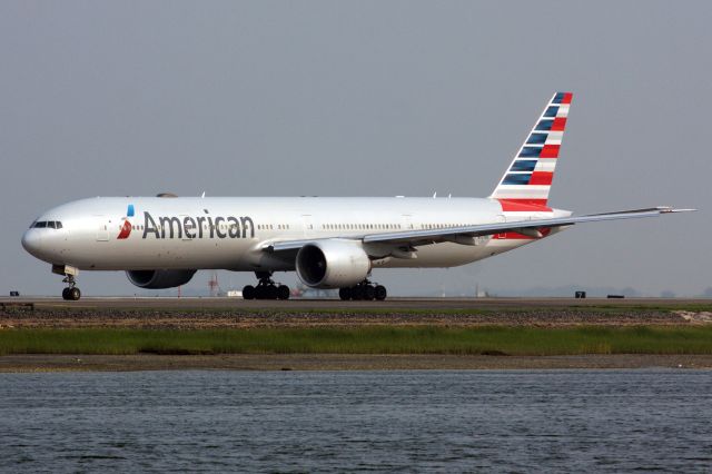 BOEING 777-300ER (N727AN) - JFK diversion to BOS on 7/17/23. 