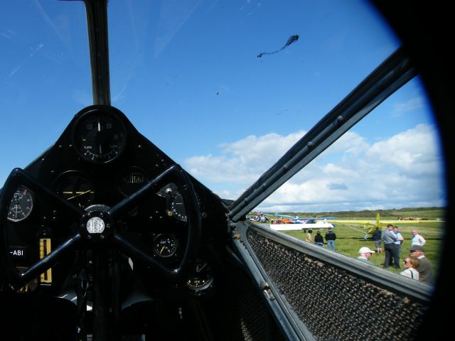 DE HAVILLAND DH-84 Dragon (EI-ABI) - EI-ABI DE HAVILLAND DRAGON RAPIDE DH 84 MK11 CN 6105 THIS IS WHERE PILOT SITS AND THIS IS THE VIEW HE HAS SEEN HERE AT SPANISH POINT CO CLARE IRELAND ON JUNE 11TH 2011