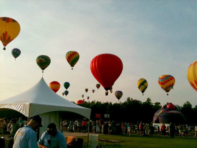 — — - When the Aloft festival brought all kinds of balloons to the upstate of South Carolina.