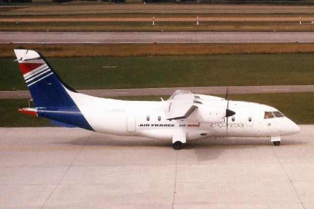 Fairchild Dornier 328 (F-GNBS) - Taxiing for departure on 28-Jun-97.br /br /With Proteus Airlines from Apr-96 to Jun-00 when it became G-BZIF, then D-CIAB and VH-PPG for AeroRescue.