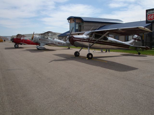 Cessna 170 (N1258D) - Weekend ramp at GXY for the $100 hamburger