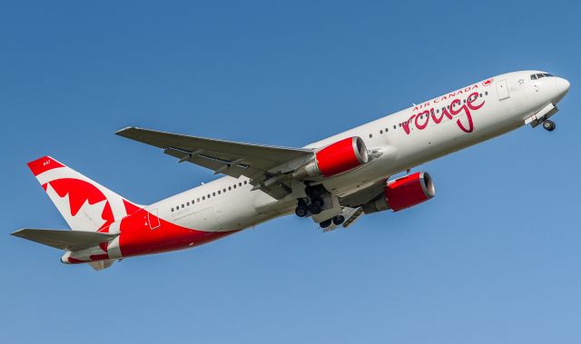 BOEING 767-300 (C-GEOQ) - ROU1851 departs YYZ from runway 06L and heads to Las Vegas