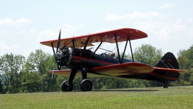 Boeing PT-17 Kaydet (N89X) - Shown here taxiing is this 1943 Boeing Stearman ST75 in the Summer of 2020.