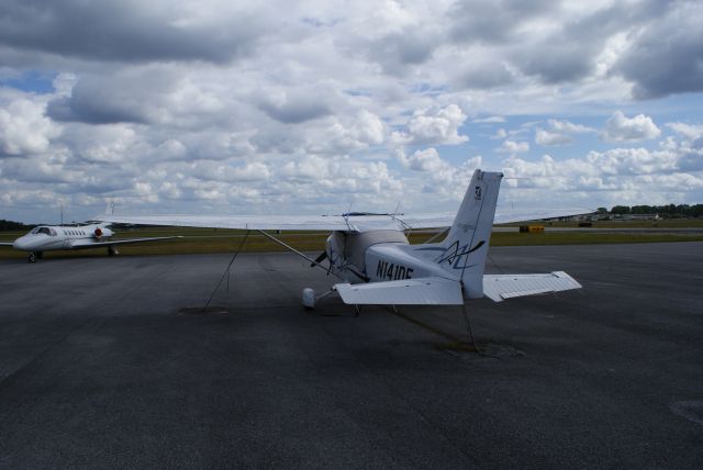 Cessna Skyhawk (N1410E) - 10E resting on the ramp @ UAC.