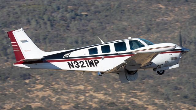 Beechcraft Bonanza (36) (N321WP) - Departing Calaveras County