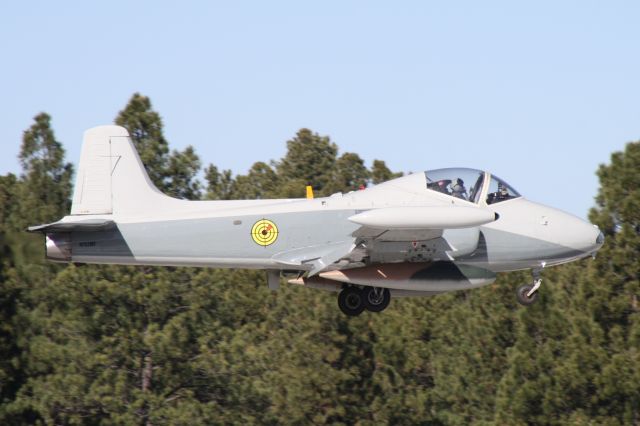 N702MF — - Landing at Flagstaff Pulliam Airport, November 9 2018. 1968 BAC 167 Strikemaster owned by Blue Air Training out of Las Vegas, NV. 