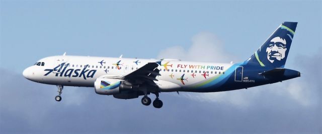 Airbus A320 (N854VA) - Fly With Pride Livery