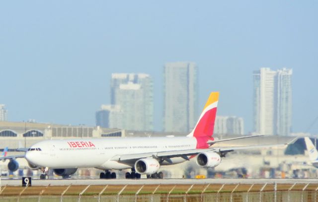 Airbus A340-600 (EC-IZX) - Arriving from Madrid(LEMD)