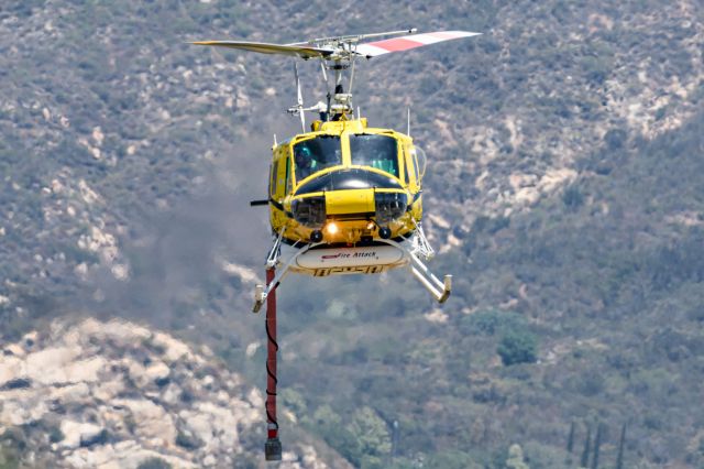 Bell UH-1V Iroquois (N16HX) - Water drop helicopter assisting Cal Fire in Southern California 6/30/22