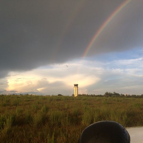 — — - Nothing but rays of sunshine coming out of Tallahassees Air Traffic Control tower after a severe weather event on 7/14/16