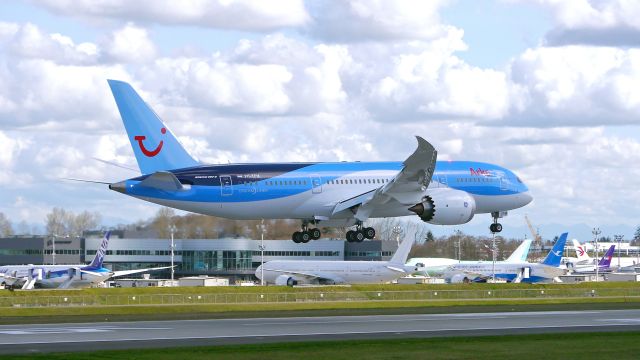 Boeing 787-8 (PH-TFM) - BOE324 on final to Rwy 16R to complete its B1 flight on 3/12/15. (ln 281 / cn 36429).