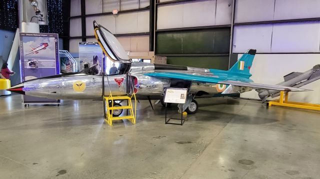 Mitsubishi F-1 (E1076) - French Air Force F.1 Gnat on display at the March Air Reserve Base Museum. 02-05-23