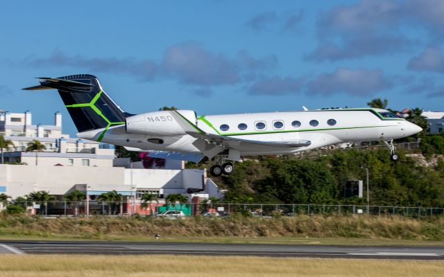 N45OOX — - Gulfstream G600/GVII N4500X first time visit to SXM on 12/26/2021