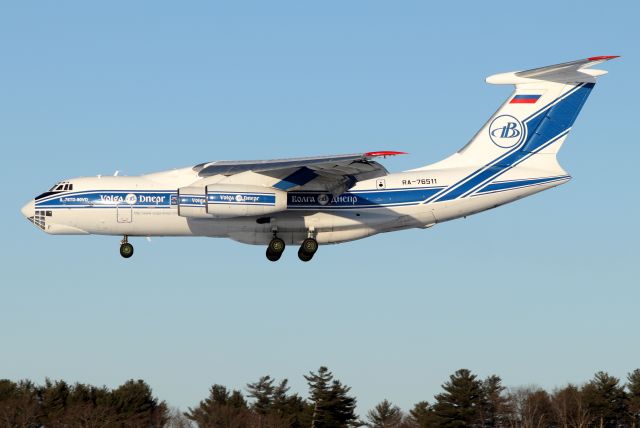 Ilyushin Il-76 (RA-76511) - 'Volga 5830' arriving from Reykjavik Iceland   (2/26)