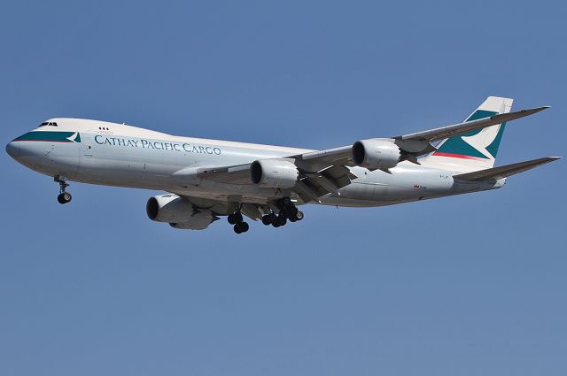 BOEING 747-8 (B-LJF) - Landing at the LAX.