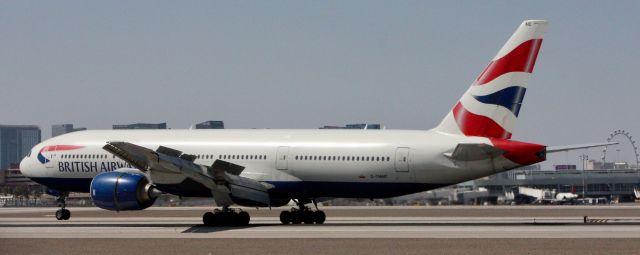 Boeing 777-200 (G-YMMC) - Please change the size to full screen to decrease the blurriness.